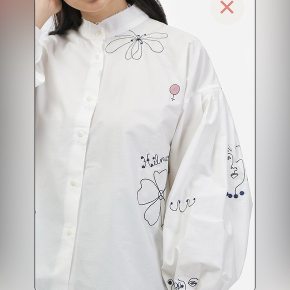 Mr. Larkin Poppy Hilma
Embroidery Shirt Floral Embroidered White Blouse - Picture 7 of 13